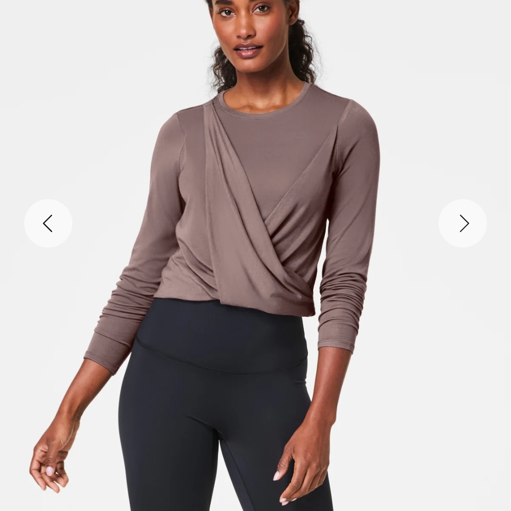 Brand NEW Spanx Wrap Top In Smoke XS
